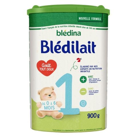 Sữa bột Bledina số 1 900g (0 - 6 tháng tuổi) nội địa Pháp
