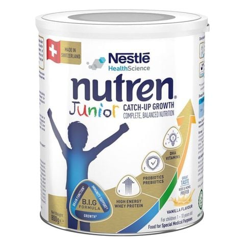 Sữa bột Nutren Junior hương vani 800g (1 - 10 tuổi)