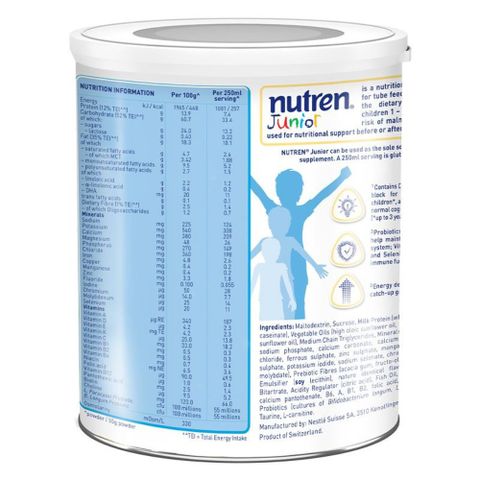 Sữa bột Nutren Junior hương vani 800g (1 - 10 tuổi)