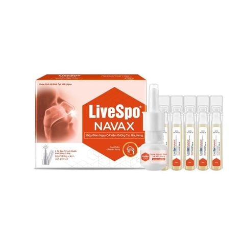 Dung dịch vệ sinh tai, mũi, họng LiveSpo NAVAX Chuyên Dụng Dạng Xịt Mũi Giúp Giảm Nguy Cơ Viêm Đường Tai, Mũi, Họng
