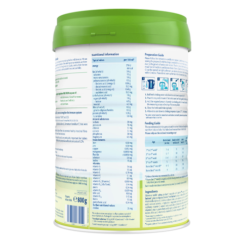 Sữa bột HiPP Organic Combiotic số 1 800g (0 - 6 tháng)