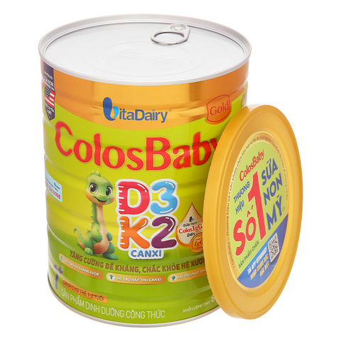 Sữa bột ColosBaby Gold D3K2 1+ (sữa non) 800g (1 - 2 tuổi)