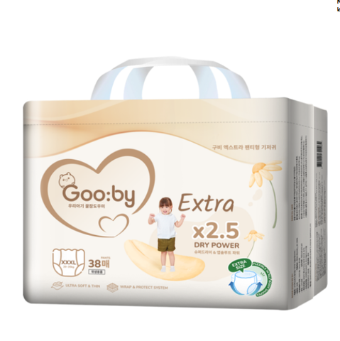 Tã quần Gooby Extra size xXXL 38  miếng (20 – 35kg)