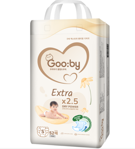 Tã dán Gooby Extra size S 54 miếng (4 - 8 kg)