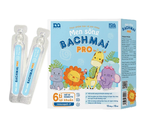Men sống Bạch Mai Pro - Hỗ trợ giảm rối loạn tiêu hoá, giúp trẻ ăn ngon, tăng đề kháng
