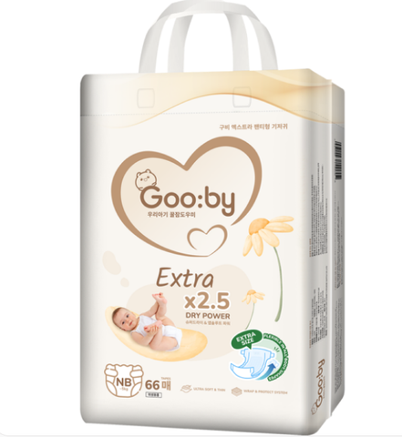 Tã dán Gooby Extra size NB 68 miếng (Dưới 5 kg)