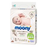 Tã dán Moony Natural size S 58 miếng (4 - 8 kg)