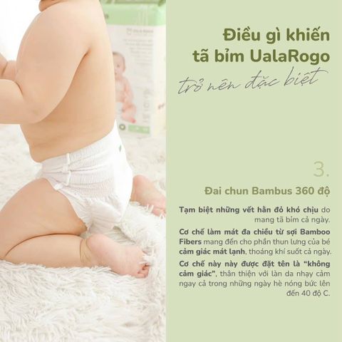 Tã quần UalaRogo size L 44 miếng (cho bé 9-14kg)