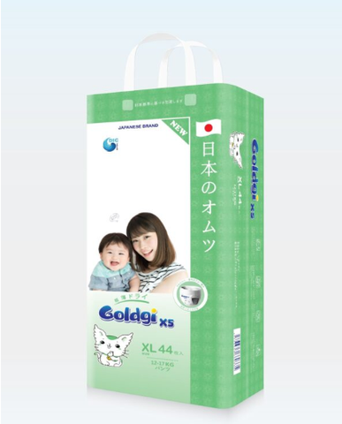 Tã quần GOLDGI X5 size XL 44 miếng (cho bé từ 12-17kg)