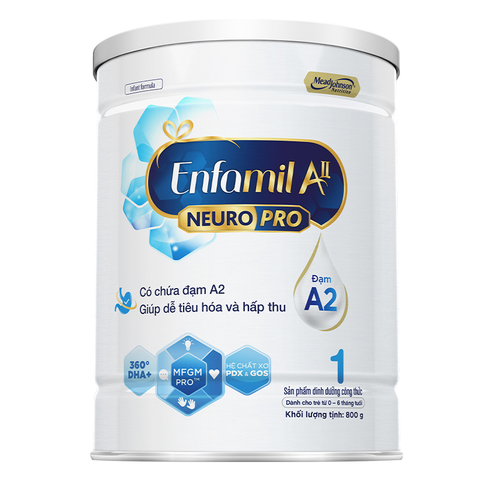 Sữa bột Enfamil A2 Neuropro Infant Formula số 1 (đạm quý A2) 800g (0 - 6 tháng)