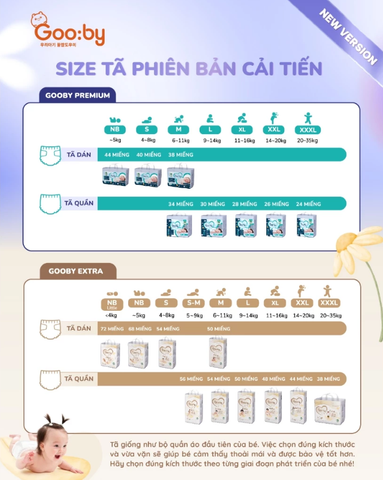 Tã quần Gooby Extra size XL 48 miếng (12-18kg)