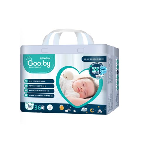 Tã dán Gooby Premium size M 36 miếng (Từ 6-11kg)