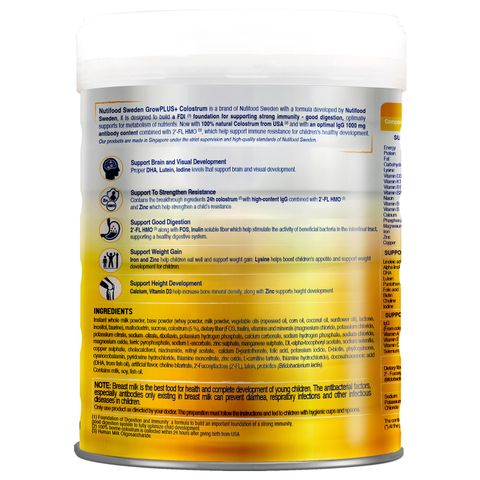 Sữa bột Nutifood Grow Plus+ Vàng (Sữa non) 800g cho bé trên 1 tuổi