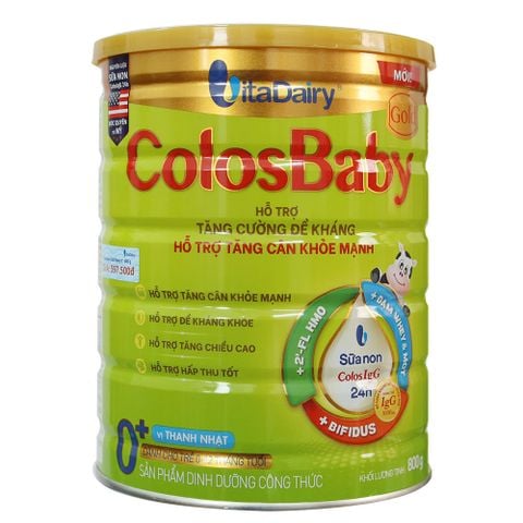 Sữa bột ColosBaby Gold 0+ vị thanh nhạt 800G (0-12 tháng)