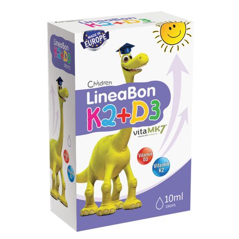 LineaBon K2+D3 hỗ trợ hấp thu canxi, 10 ml dạng nhỏ giọt (từ 0 tháng)
