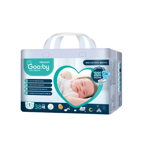 Tã dán Gooby Premium size S 40 miếng (Từ 4-8kg)