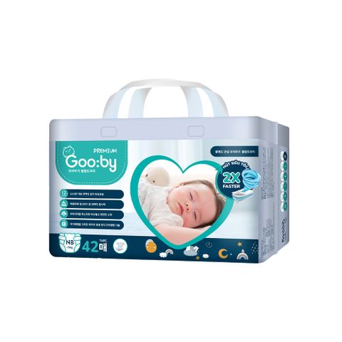 Tã dán Gooby Premium size Newborn 42 miếng (Dưới 5kg)
