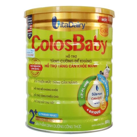 Sữa bột ColosBaby Gold 2+ vị thanh nhạt 800G (từ 2 tuổi)