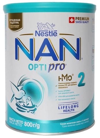 Sữa bột NAN Optipro HMO số 2 800g (6 - 12 tháng)