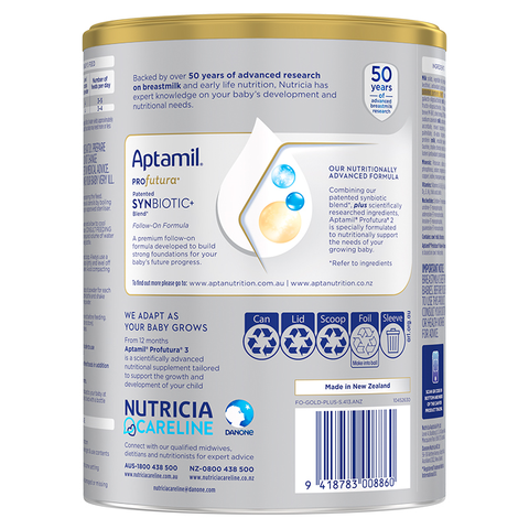 Sữa bột Aptamil Úc Profutura số 2 900g (6 - 12 tháng)