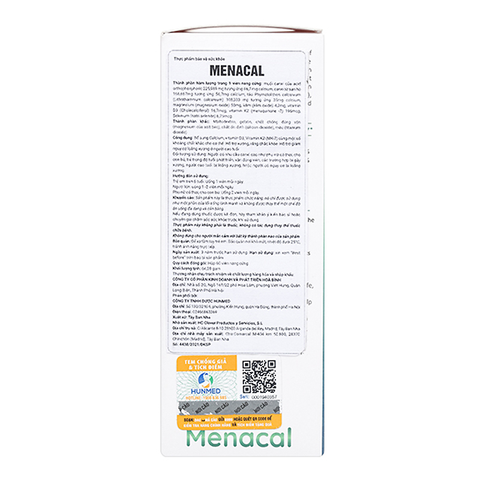 Viên uống bổ sung canxi Aplicaps Menacal (60 viên)