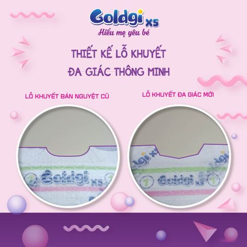 Tã quần GOLDGI X5 size XXL 32 miếng (cho bé >15kg)