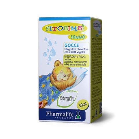 Fitobimbi Sonno hỗ trợ cải thiện giấc ngủ, 30 ml dạng nhỏ giọt (0 - 12 tuổi)
