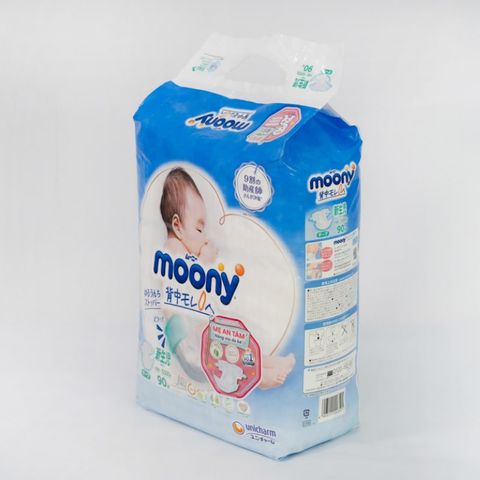 Tã dán Moony size NB 90 miếng (Dưới 5 kg)