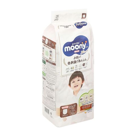 Tã quần Moony Natural size XL 32 miếng (12 - 22 kg)