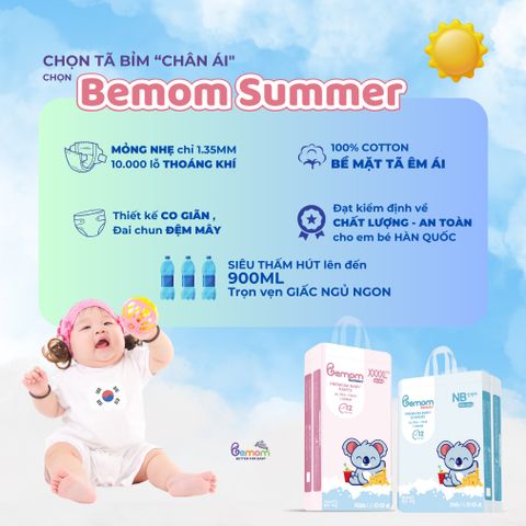 Tã quần Bemom Summer size L 42 miếng (cho bé 9-14kg)
