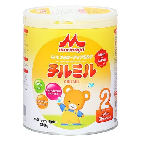 Sữa bột Morinaga Chilmil số 2 800g (6 - 36 tháng)