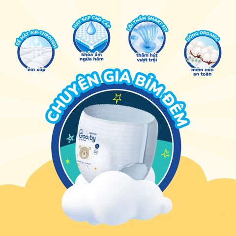 Tã quần Gooby Premium size M 34 miếng (Từ 6-11kg)