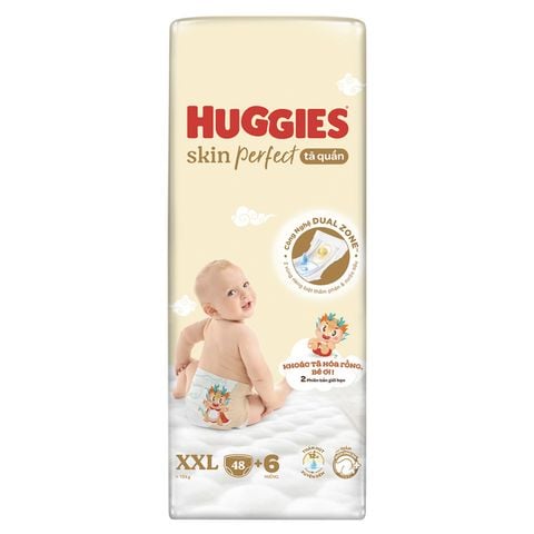 Tã quần Huggies Skin Perfect size XXL 48 + 6 miếng (Trên 15 kg)