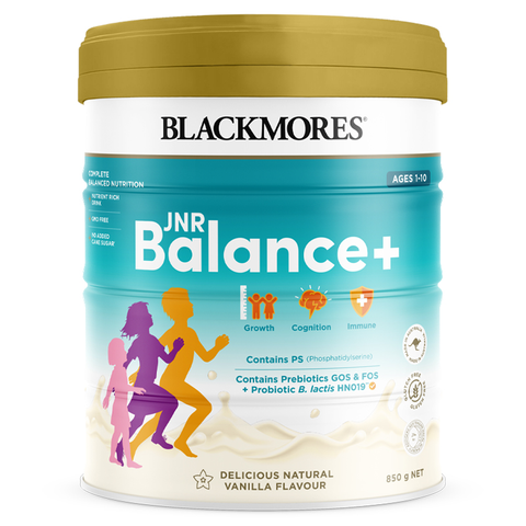 Sữa bột Blackmores JNR Balance+ hương vani 850g (1 - 10 tuổi)