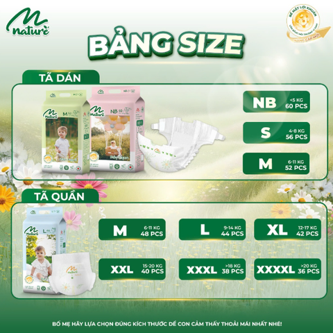 Bảng size