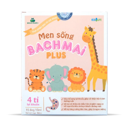 Men sống Bạch Mai Plus cho bé từ sơ sinh
