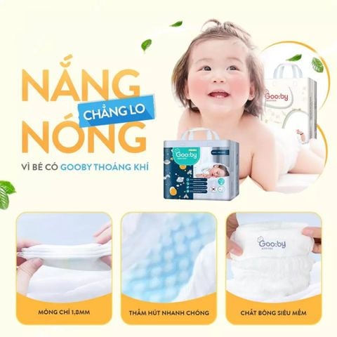 Tã dán Gooby Premium size S 40 miếng (Từ 4-8kg)