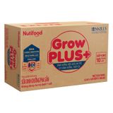 Thùng 48 hộp sữa pha sẵn Nutifood GrowPLUS+ đỏ hương vani 180 ml cho trẻ suy dinh dưỡng, thấp còi (từ 1 tuổi)