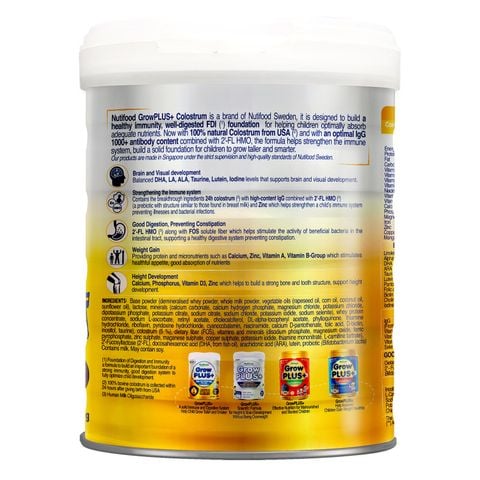 Sữa bột Nutifood GrowPlus+ Vàng (Sữa non) 400g (0-12M)