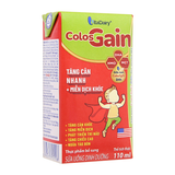 Lốc 4 hộp sữa non pha sẵn Colos Gain hương vani 110 ml (từ 1 tuổi)