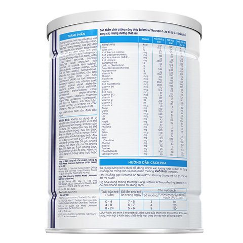 Sữa bột Enfamil A2 Neuropro Infant Formula số 1 (đạm quý A2) 800g (0 - 6 tháng)