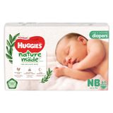 Tã dán Huggies Platinum nature made siêu cao cấp size NB 60 miếng (Dưới 5 kg)
