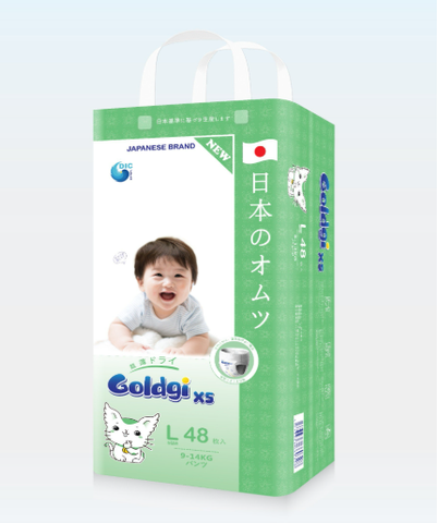 Tã quần GOLDGI X5 size L 48 miếng (cho bé từ 9-14kg)