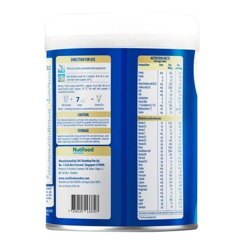 Sữa bột Nutifood GrowPlus+ Boosting Digestion 1+ 800g cho bé 1-2Y