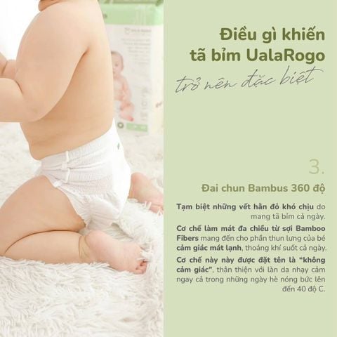 Tã dán UalaRogo size NB 60 miếng (cho bé dưới 5kg)