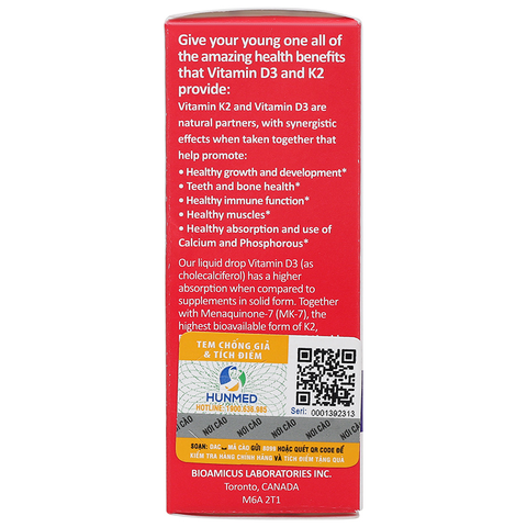 Vitamin D3K2 BioAmicus 10ml
