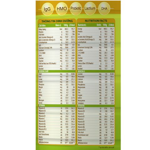 Sữa bột ColosBaby Bio Gold 1+ (sữa non) hương vani 800g (1-2 tuổi)