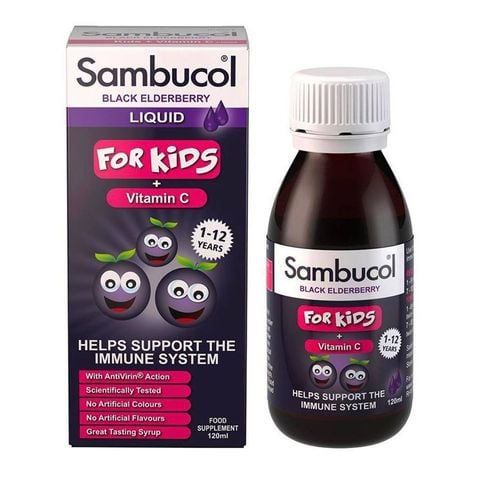 Siro tăng đề kháng Sambucol For Kids 1-12 tuổi