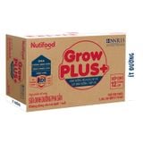 Thùng 48 hộp sữa pha sẵn Nutifood GrowPLUS+ đỏ ít đường hương vani 110 ml cho trẻ suy dinh dưỡng, thấp còi (từ 1 tuổi)