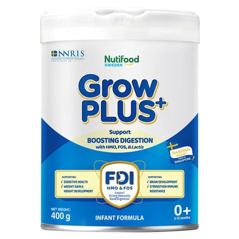 Sữa bột Nutifood GrowPlus+ Boosting Digestion 400g (0-12M)
